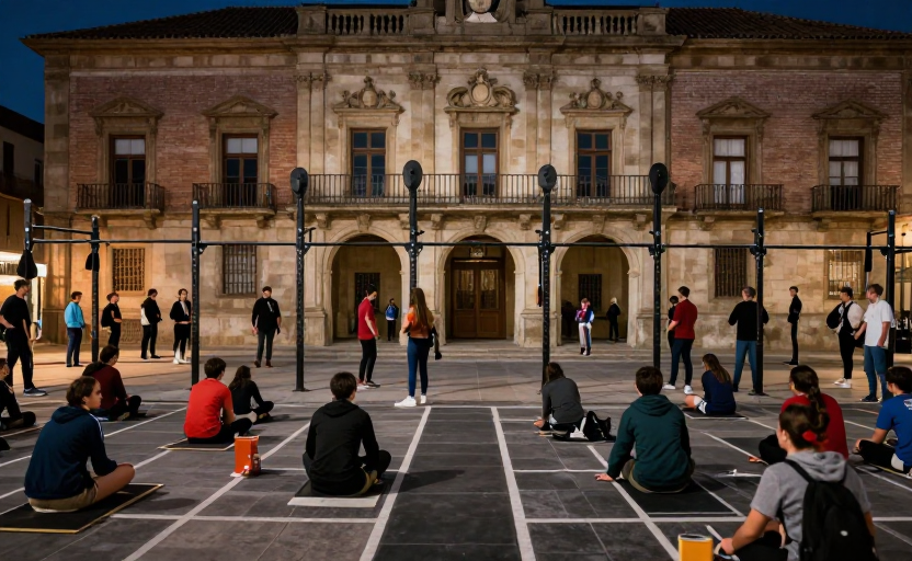 El Ayuntamiento de Oviedo convierte el trayecto al instituto en un evento de CrossFit nacional