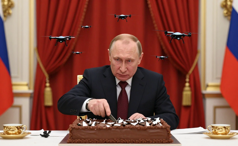 Putin cumple 74 años con drones de regalo y dieta de resistencia
