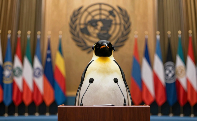 La ONU nombra a un pingüino como nuevo mediador de paz mundial