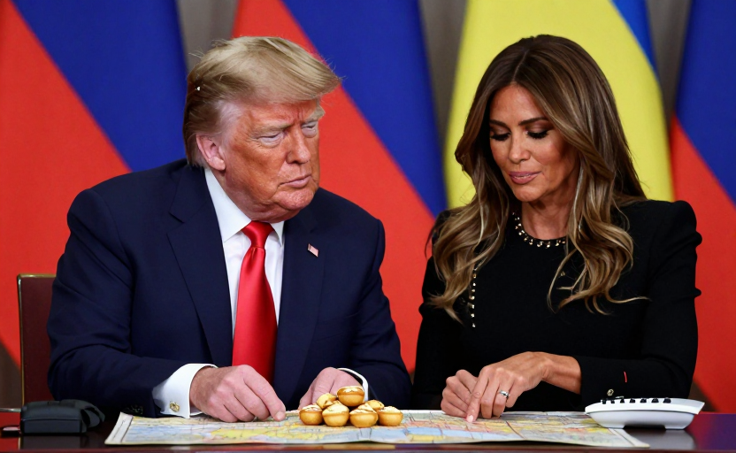 Melania Trump logra la paz entre Rusia y Ucrania con galletas