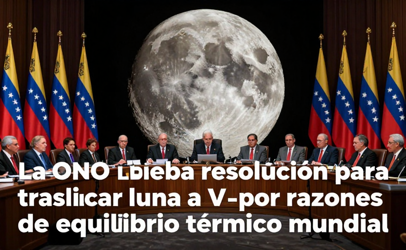 La ONU aprueba trasladar la Luna a Venezuela por razones de equilibrio térmico global