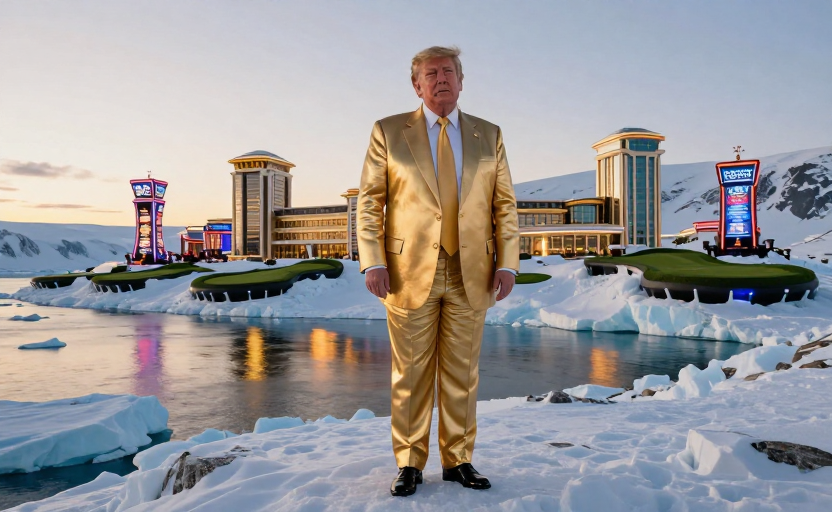 Trump compra Groenlandia y la convierte en resort de lujo