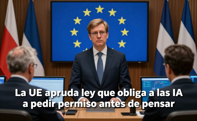La UE aprueba ley que obliga a las IA a pedir permiso antes de pensar