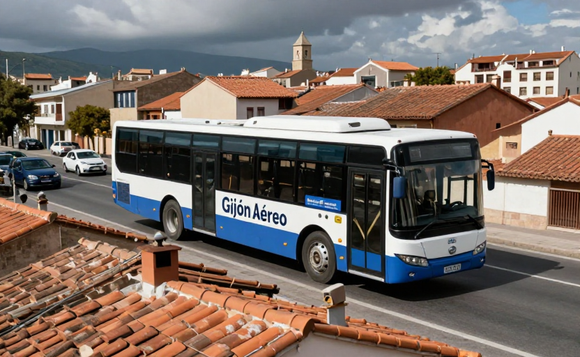 Los autobuses de Gijón se mudan a los tejados para evitar el tráfico